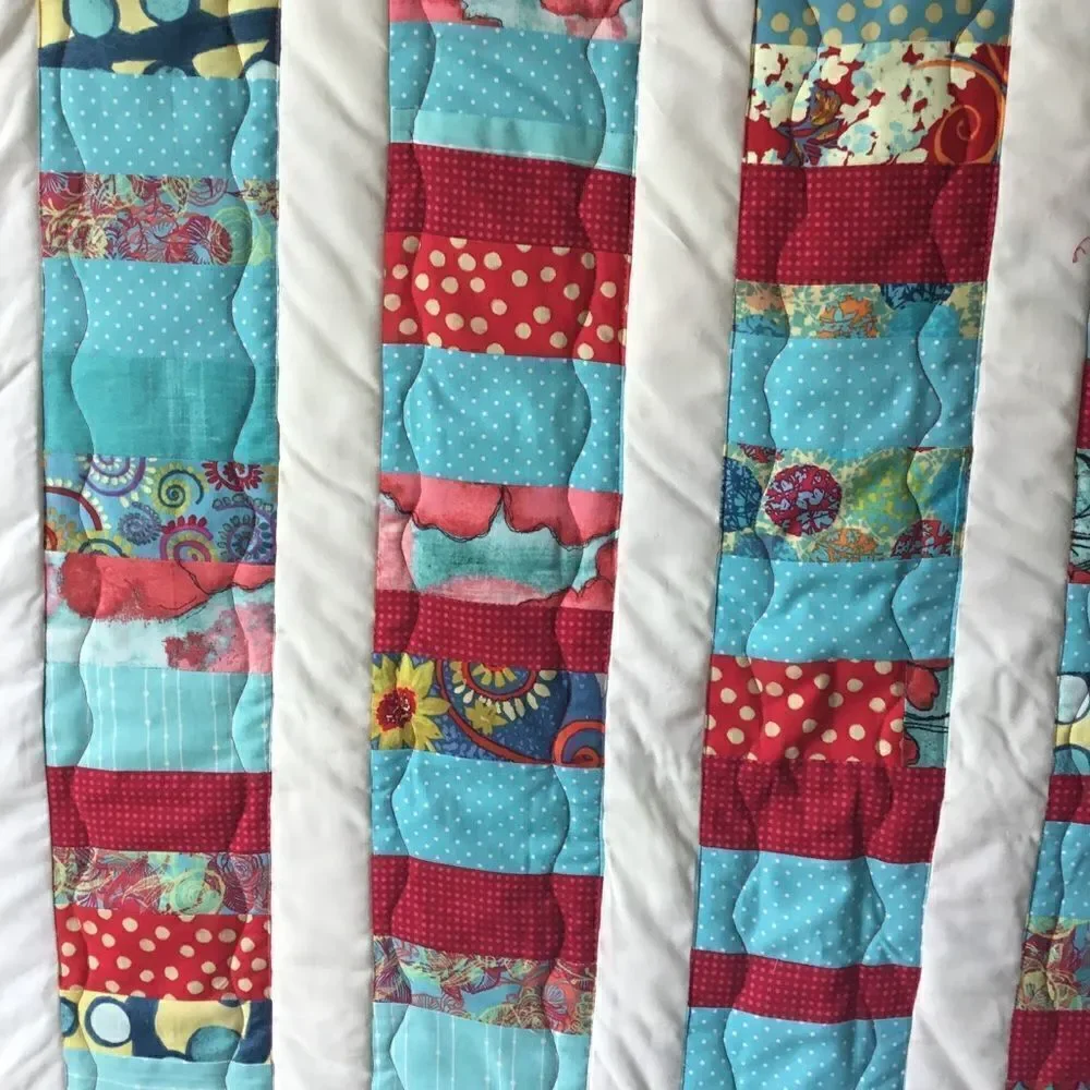 Handmade Lap Quilt NWT. 34” by 57”
